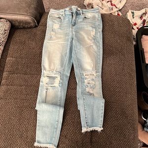 Light blue KANCAN jeans.